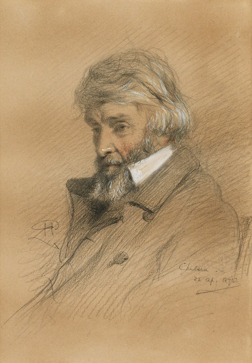 Portrét Thomase Carlylea 1795-1881, 1875. od Robert Herdman