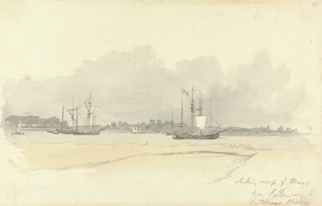 Pohled přes Maas z Rotterdamu od Robert Hills