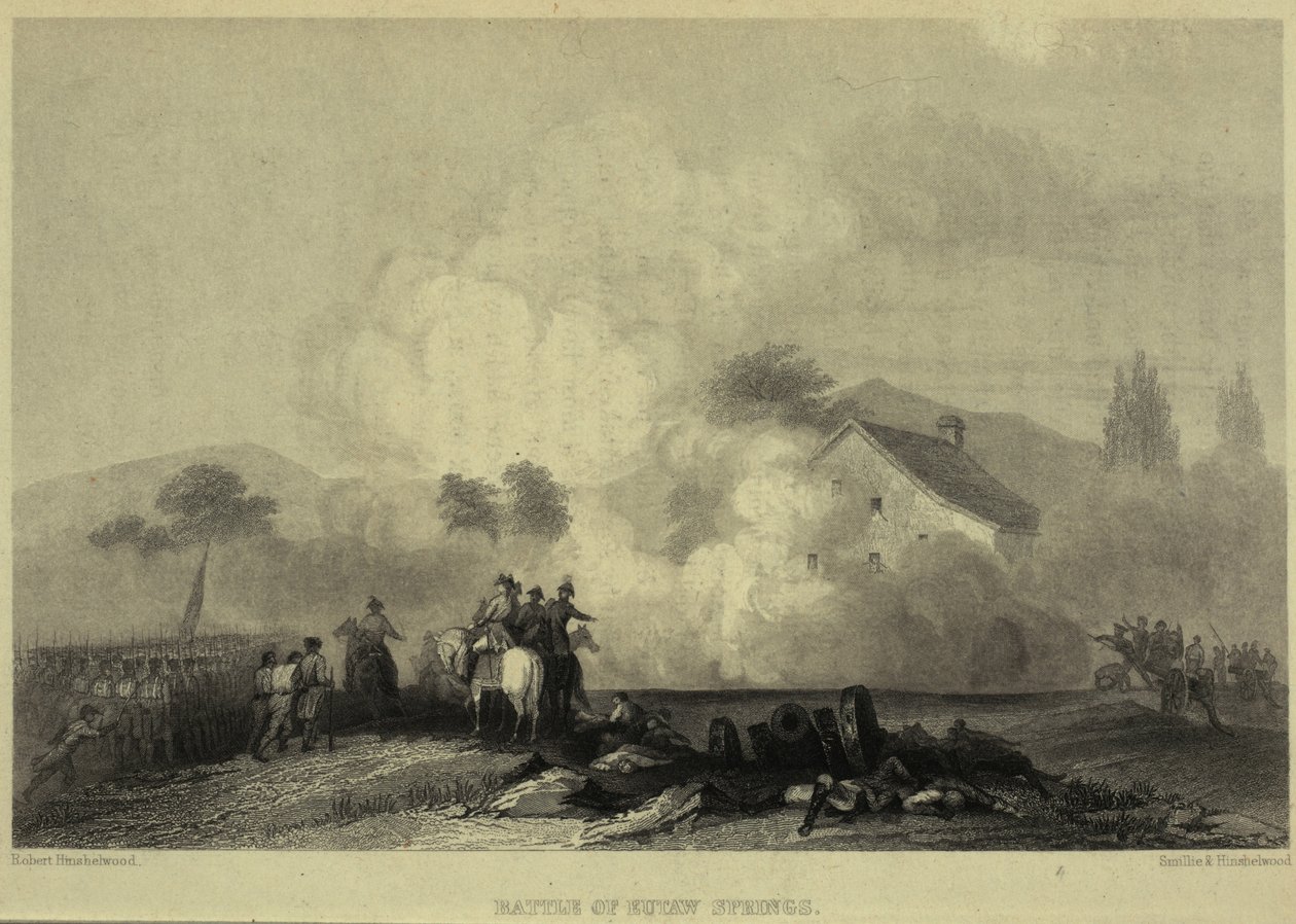 Bitva u Eutaw Springs v roce 1781 od Robert Hinshelwood