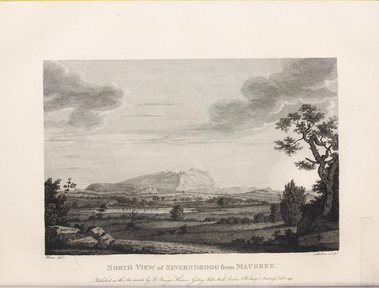 Ilustrace převzata z knihy Select views in Mysore, the country of Tippoo Sultan by Home, Robert a publikoval Vydal Mr. Bowyer (GB, 1794) od Robert Home