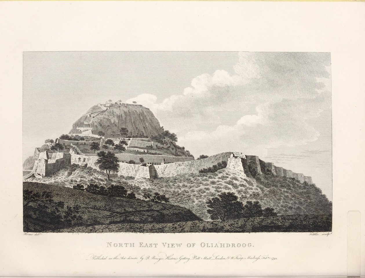 Ilustrace převzata z knihy Select views in Mysore, the country of Tippoo Sultan by Home, Robert a publikoval Vydal Mr. Bowyer (GB, 1794) od Robert Home