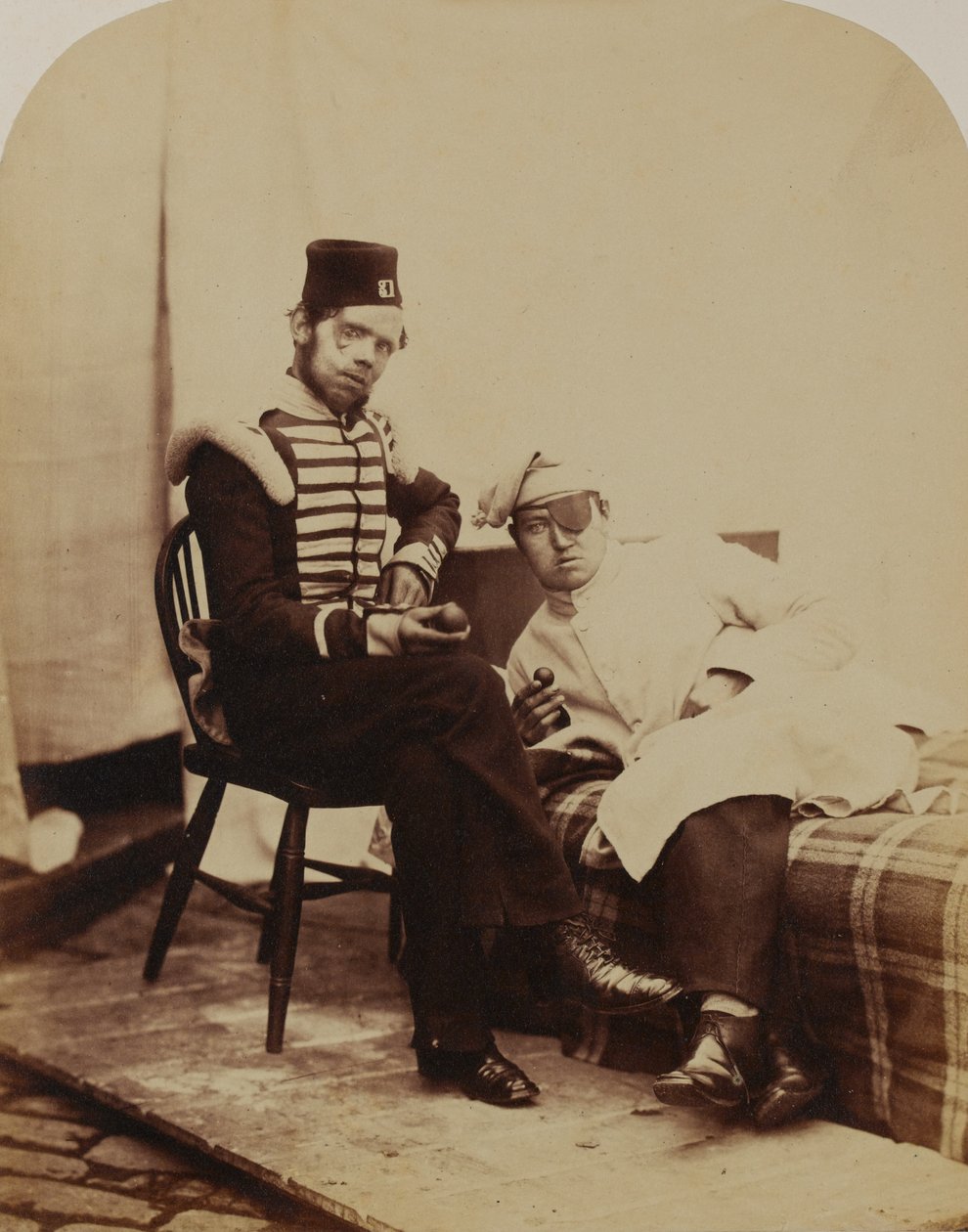 Lockart, 31. (Huntingdonshire) Regiment of Foot, 1856 (sépiová fotografie) od Robert Howlett