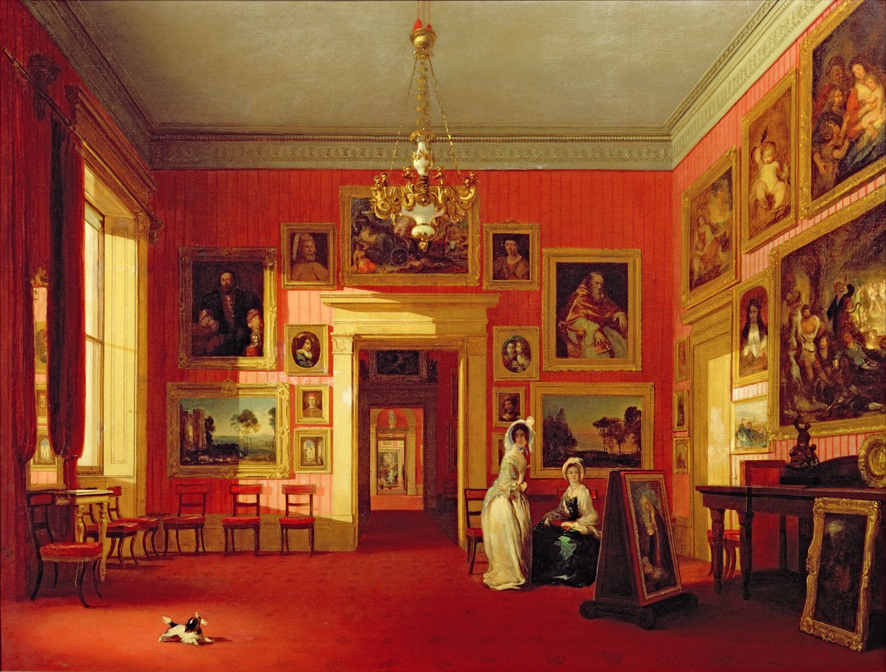 Obrazová galerie lorda Northwicka v Thirlestaine House, c.1846-47 od Robert Huskisson