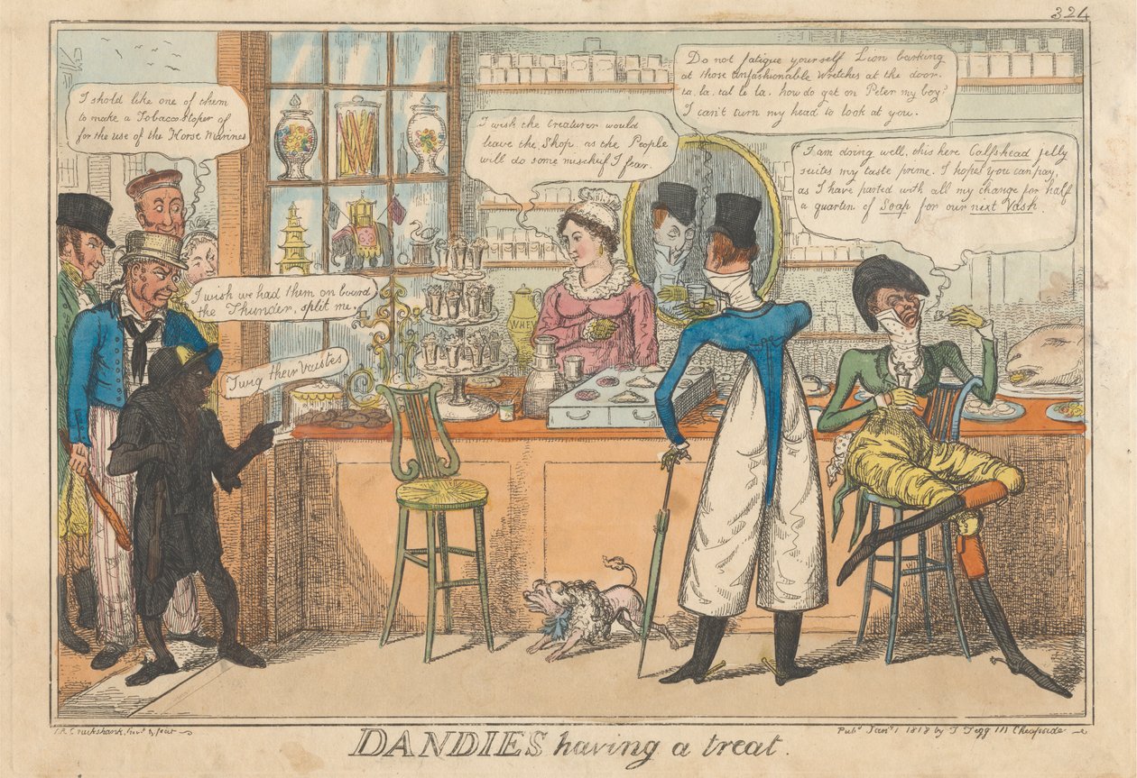 Dandies s pamlskem od Robert Isaac Cruikshank