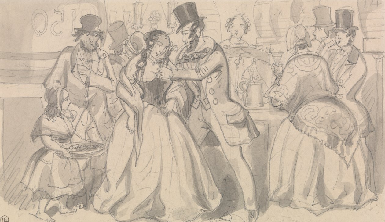 Veřejné občerstvení v nízké společnosti od Robert Isaac Cruikshank