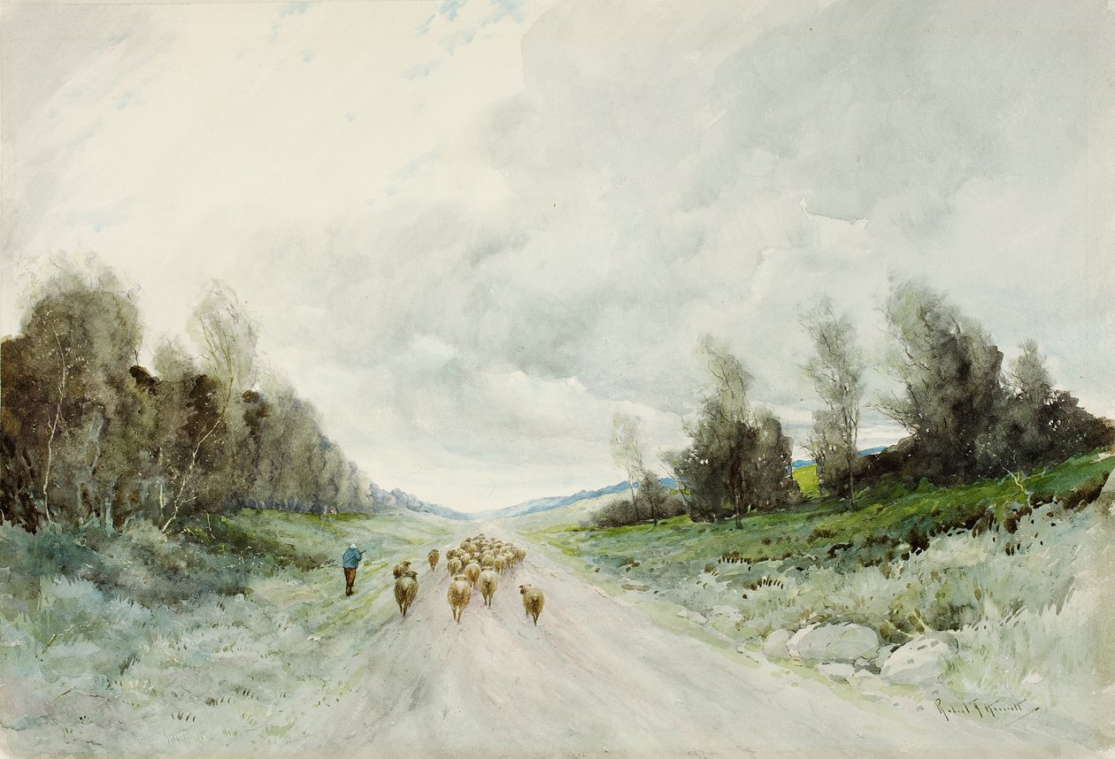 Northumberland Road (wc na papíře) od Robert J. Hewitt