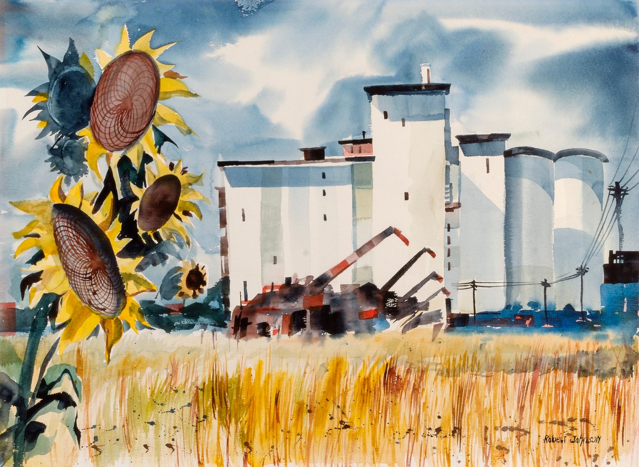 Obilní elevátor, Kansas od Robert Johnson