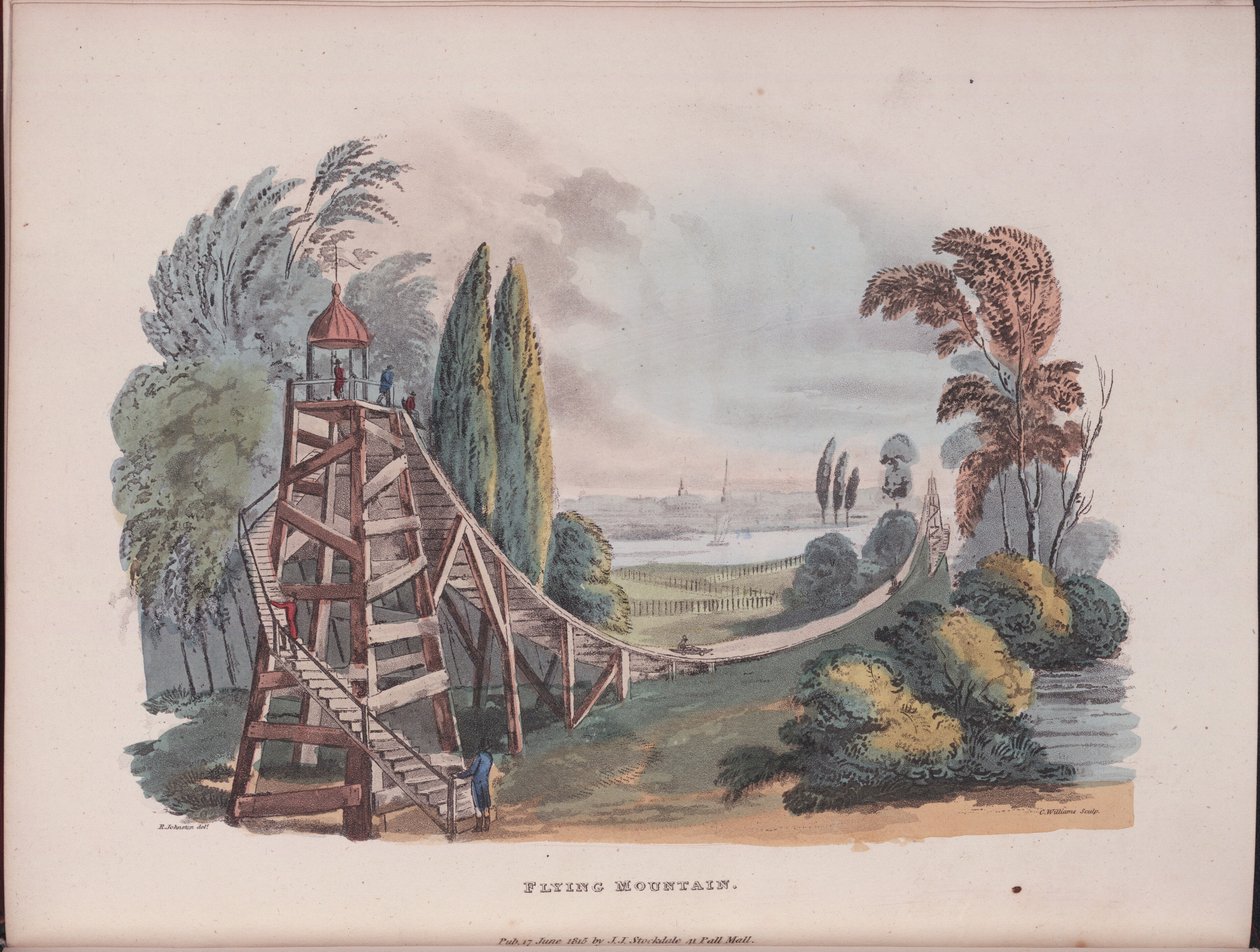 Flying Mountain Montagnes Russes v Malém Rusku, 1815 od Robert Johnston