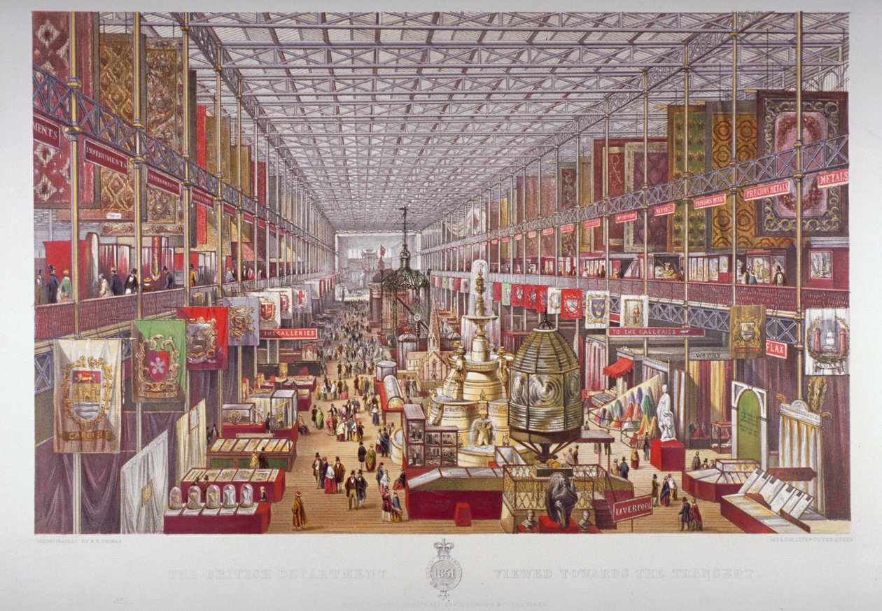 Velká výstava, Hyde Park, Westminster, Londýn, 1851. od Robert Kent Thomas