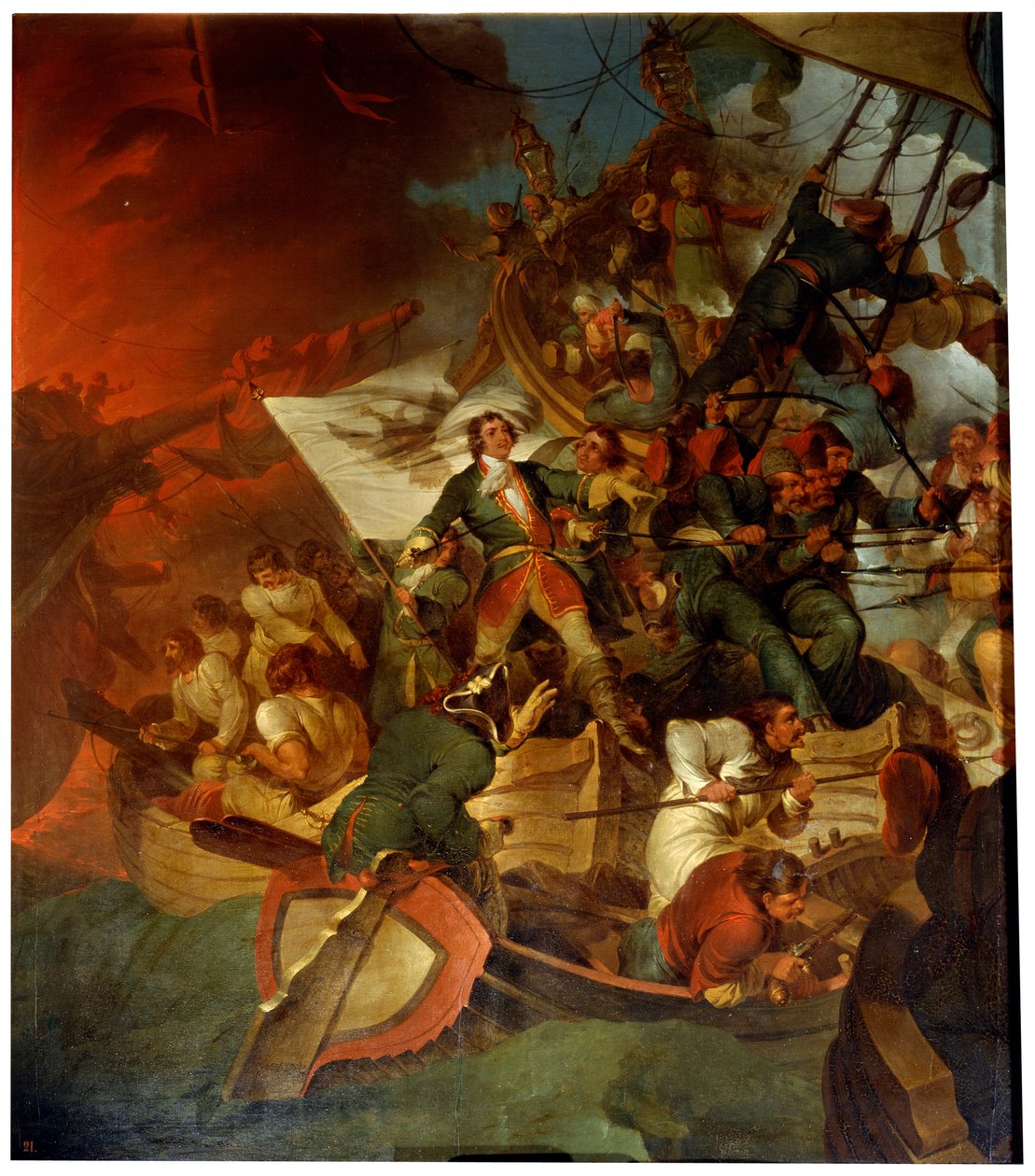 „Dobytí Azova dne 18. května 1696“, konec 18. nebo 19. století od Robert Ker Porter