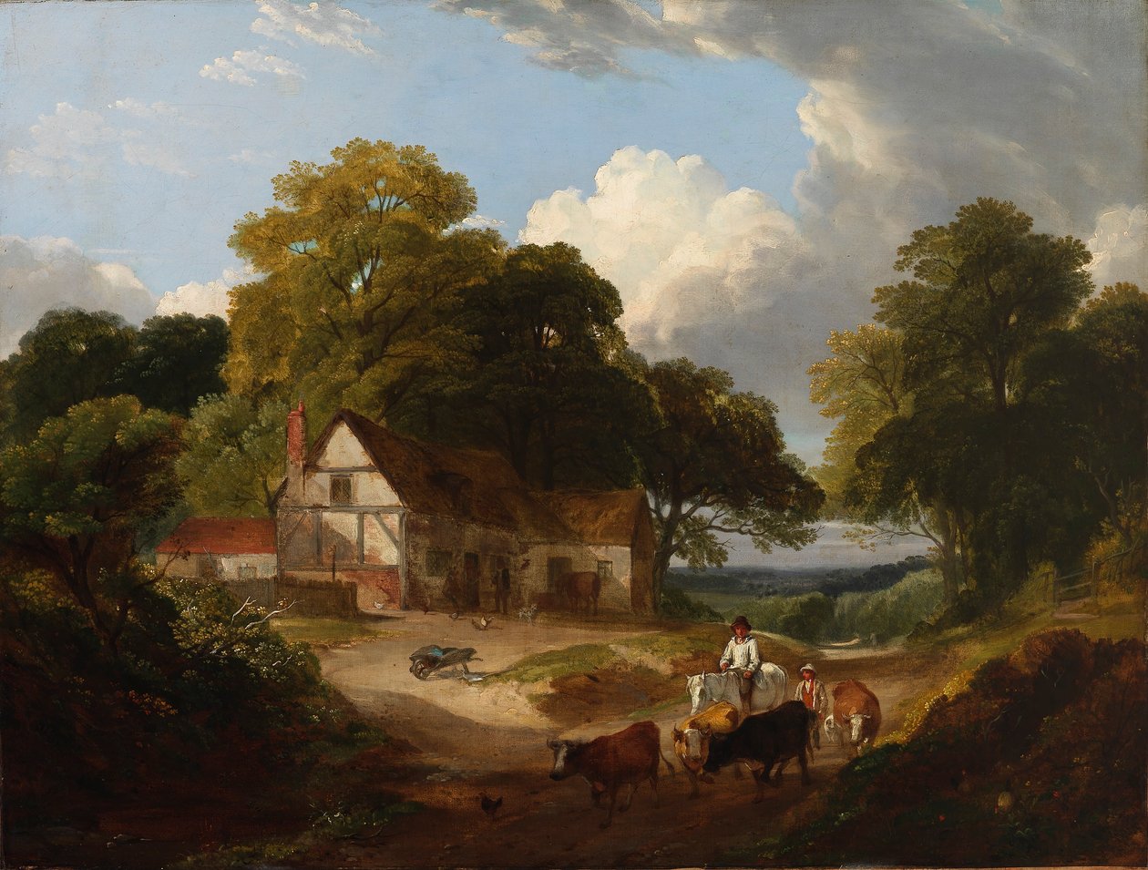 Scéna na dvoře od Robert Ladbrooke