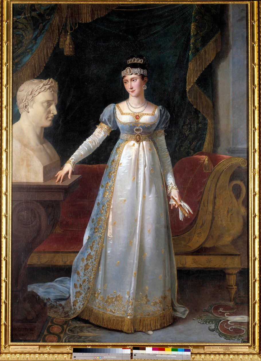 Portrét a pied de Marie-Paulette dit Pauline Bonaparte, princezna Borghese (1780-1825), vévodkyně z Guastally Obraz od Roberta Lefebvrea (1755-1830) od Robert Lefebvre