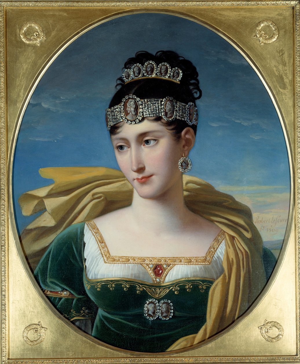Portrét Pauline Bonaparte, princezny Borghese (1780 - 1825), sestry Napoleona I. Obraz Roberta Lefevre (1755-1830) od Robert Lefevre