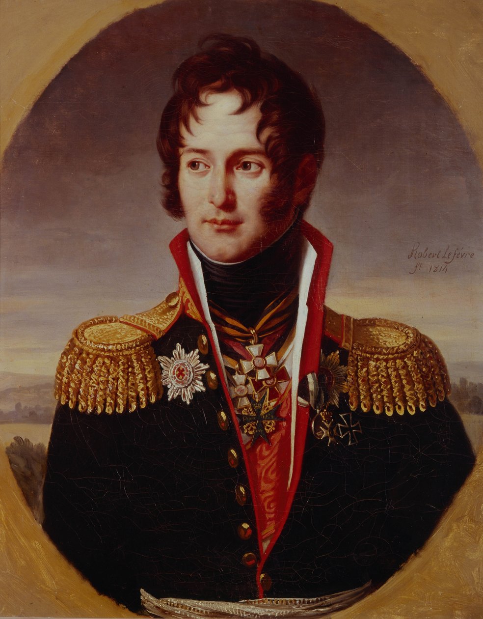 Portrét Petra Alexandroviče Čičerina 1778-1848, 1814 od Robert Lefevre
