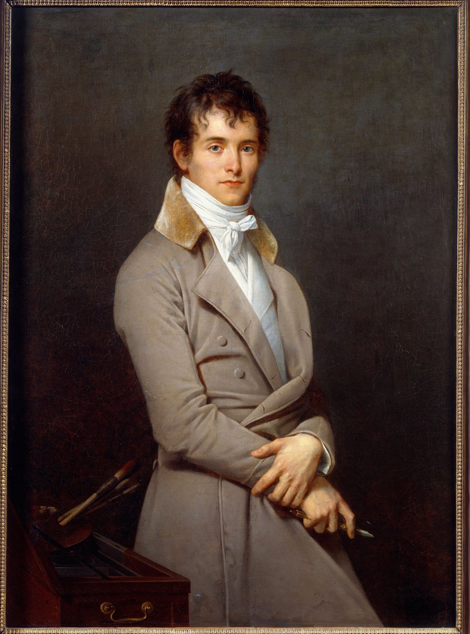 Portrét malíře Pierra Narcisse (Pierre-Narcisse) Guerin (1774-1833) Obraz Roberta Lefevre (1755-1830) 19. století Slunce: 1,09x0,8m - Orleans musee des beaux arts od Robert Lefevre