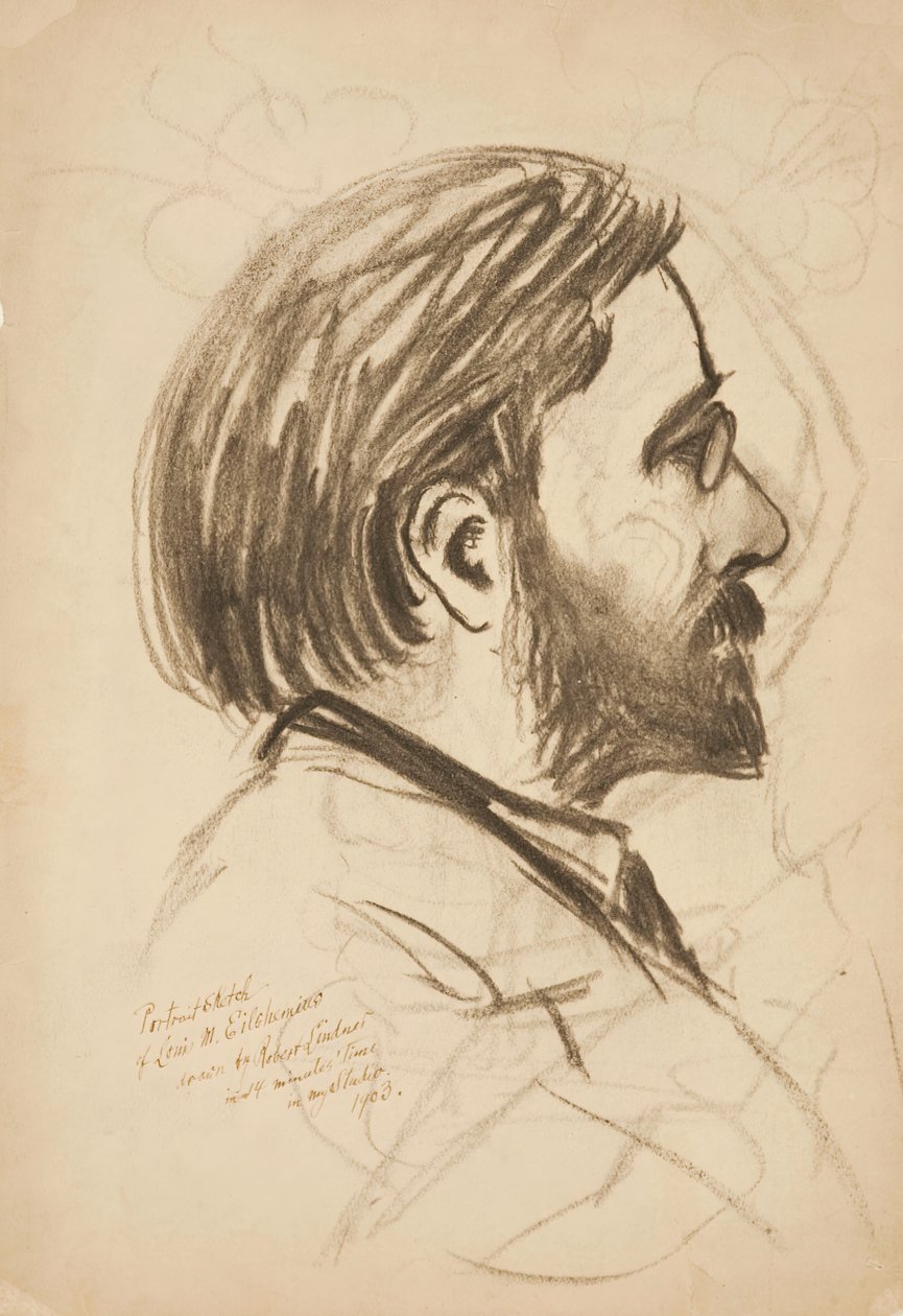 Portrétní skica Louise M. Eilshemia, 1903. od Robert Lindner