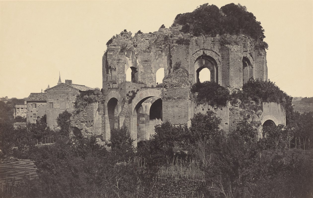 Templum Minerva Medica a okolí, 1861 (foto) od Robert MacPherson