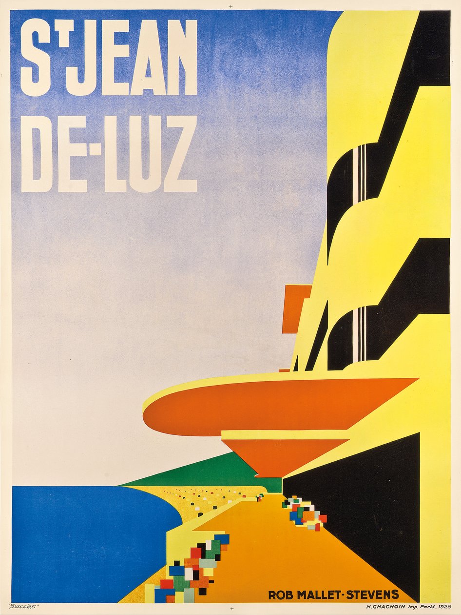 Reklamní plakát Saint-Jean-de-Luz, 1928 od Robert Mallet Stevens