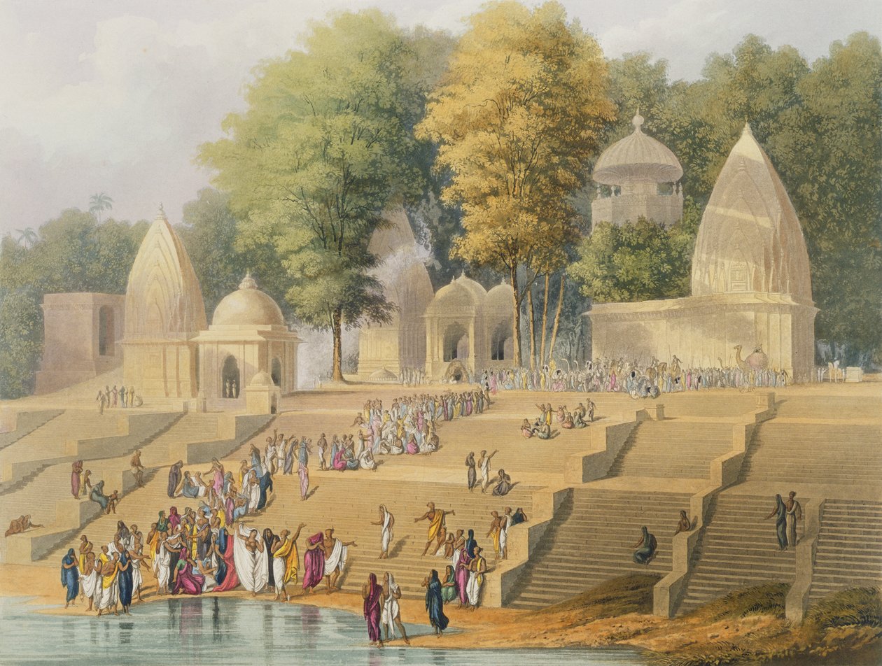 Příprava na suttee nebo obětování hinduistické vdovy, ze svazku I 