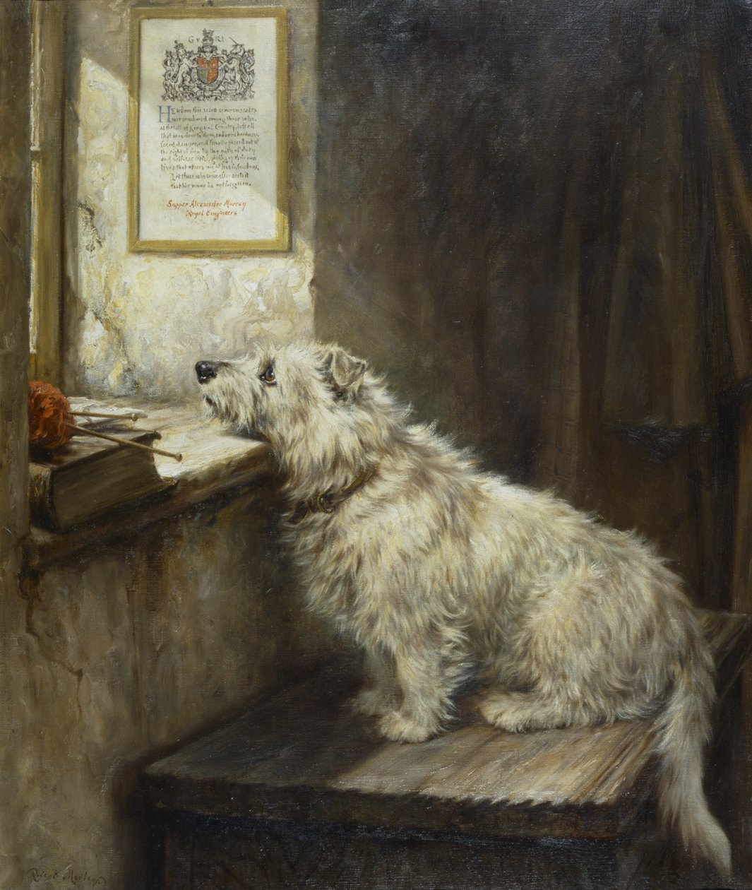 Vrátí se?, kolem roku 1918 (olej na plátně) od Robert Morley