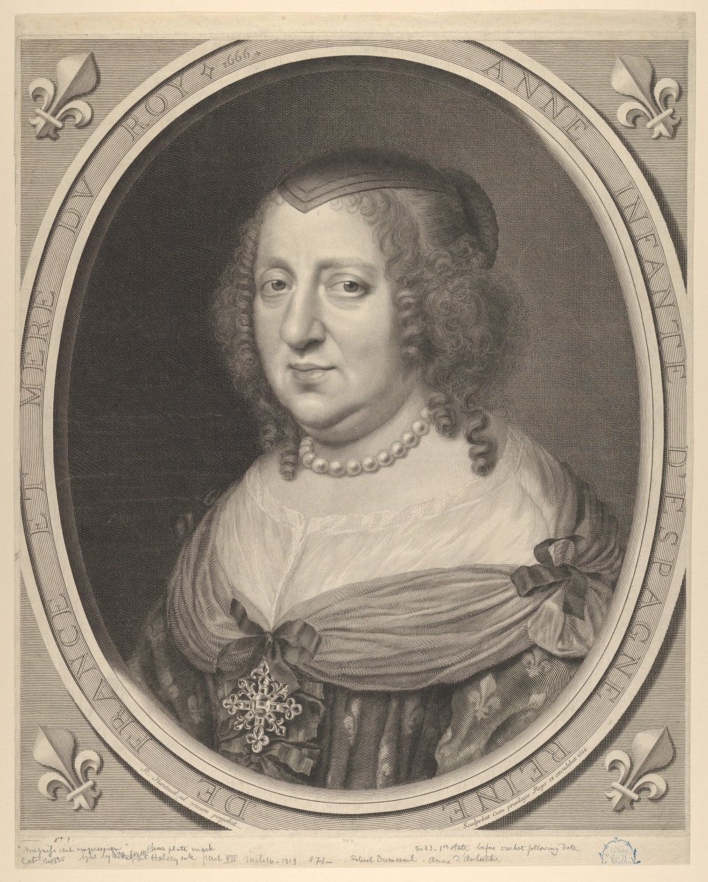 Anna Rakouská od Robert Nanteuil