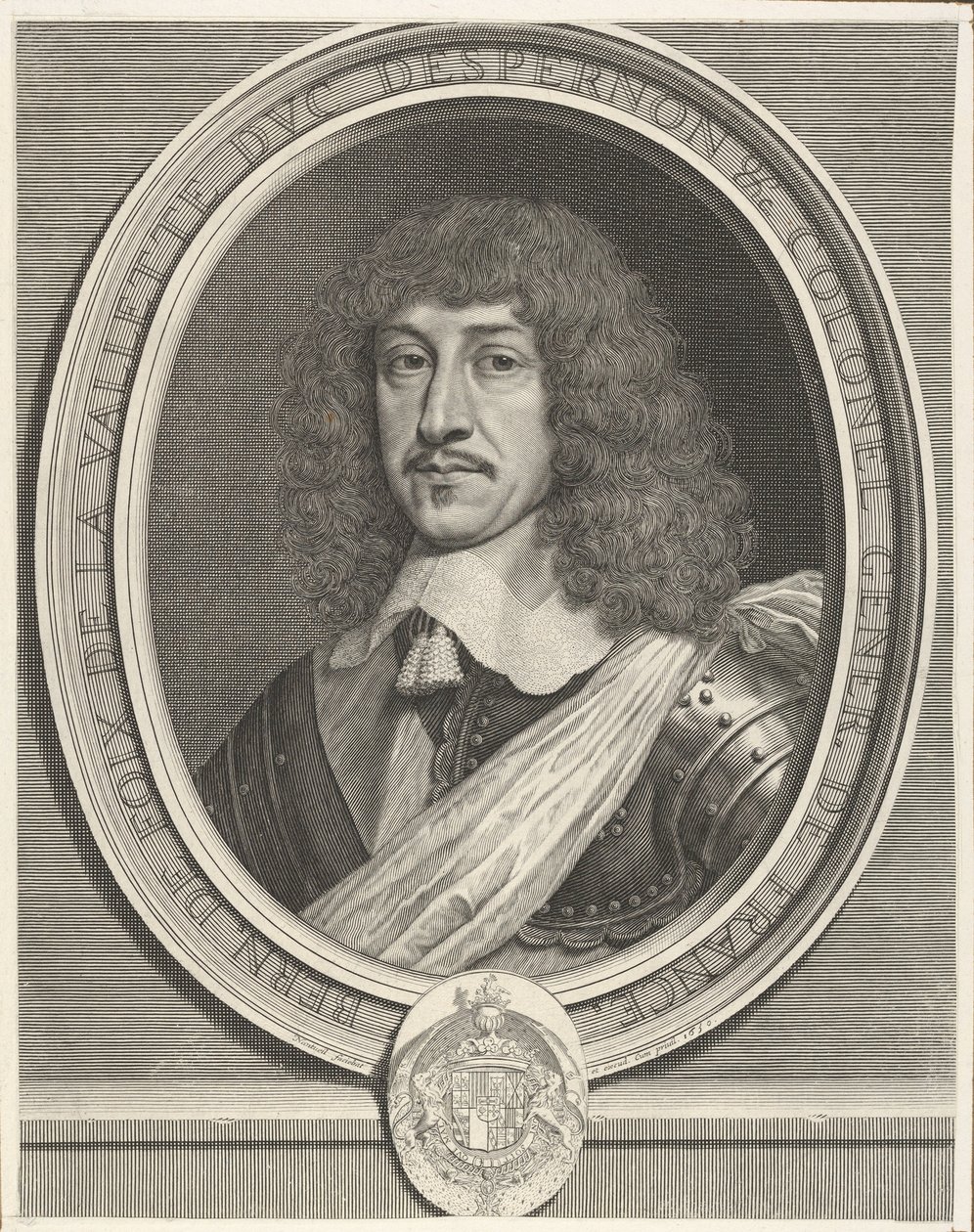 Bernard de Foix de La Valette vévoda z Epernonu, 1630. od Robert Nanteuil