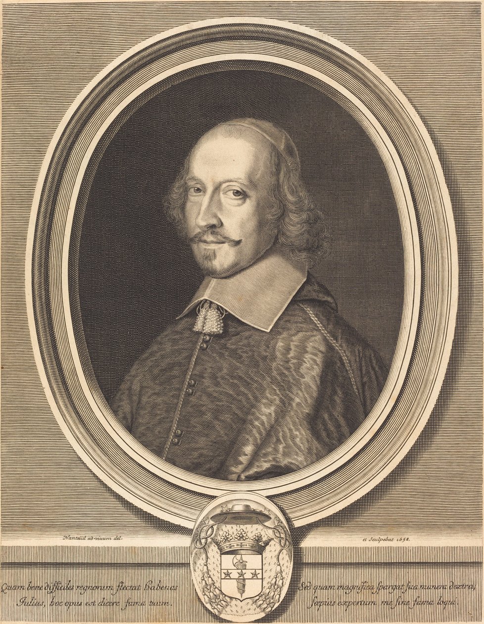 kardinál Jules Mazarin od Robert Nanteuil