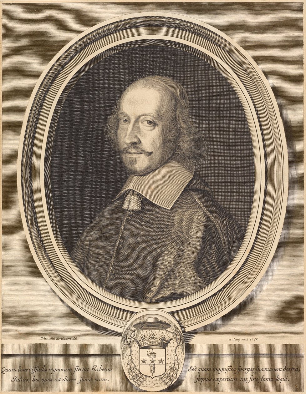 Kardinál Jules Mazarin od Robert Nanteuil