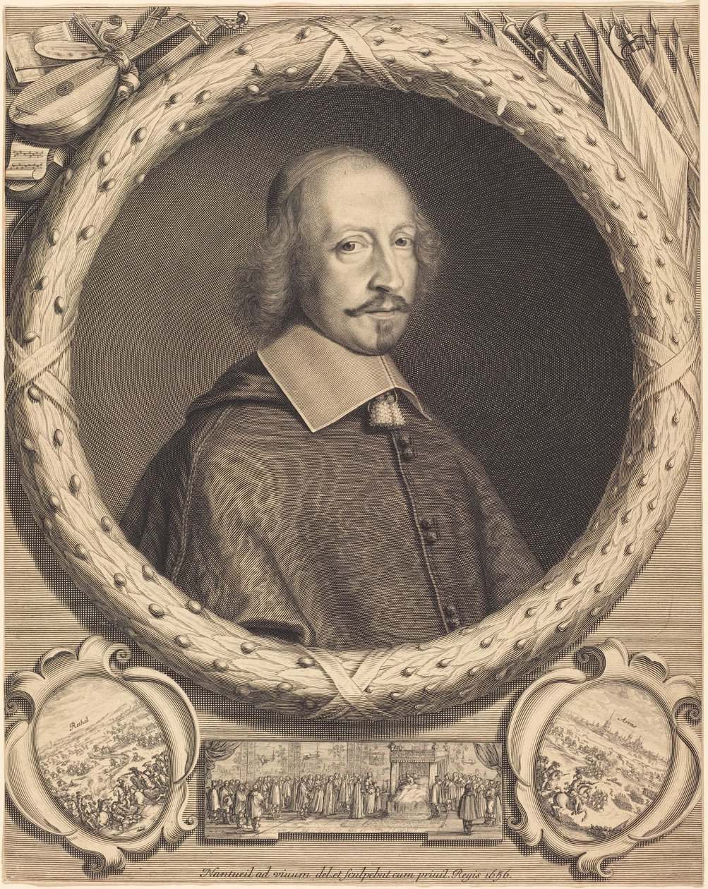 Kardinál Jules Mazarin od Robert Nanteuil
