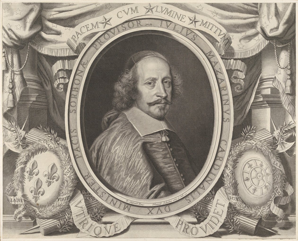 Kardinál Jules Mazarin od Robert Nanteuil