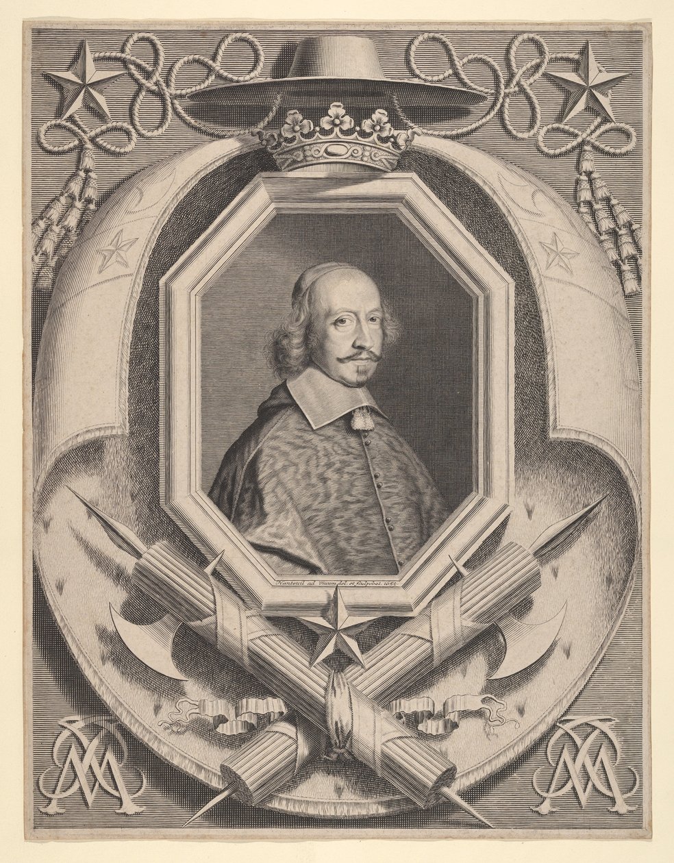 Kardinál Jules Mazarin od Robert Nanteuil