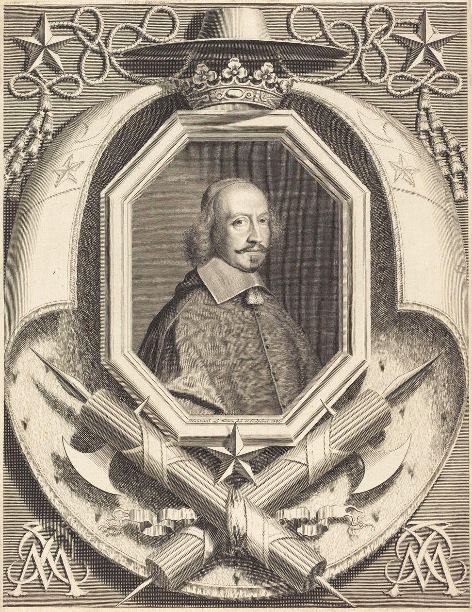 Kardinál Jules Mazarin od Robert Nanteuil