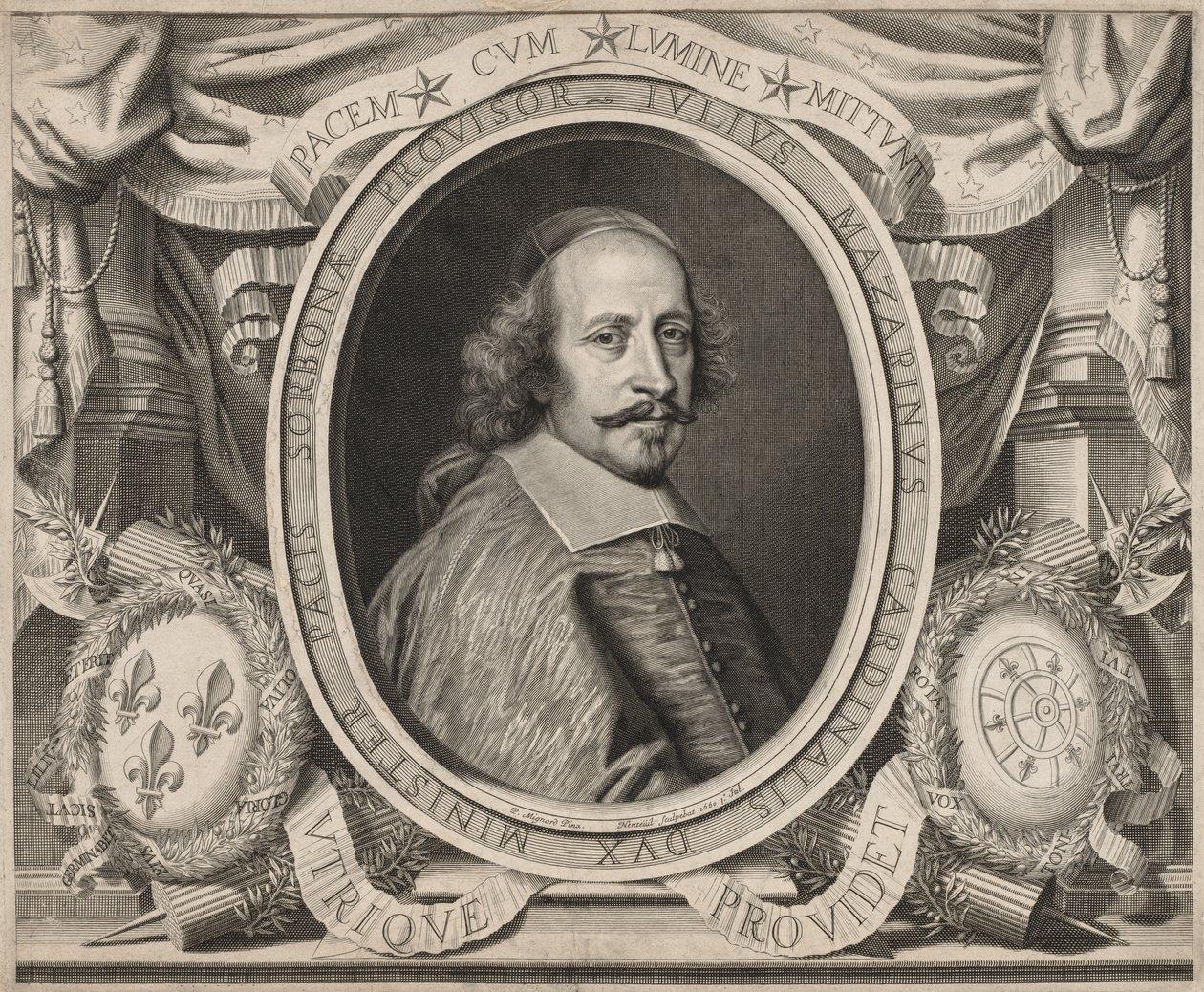 Kardinál Mazarin od Robert Nanteuil