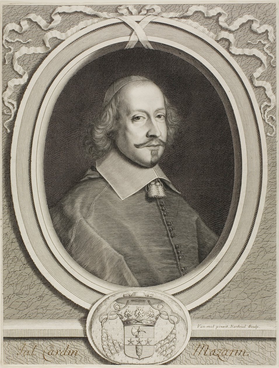 Kardinál Mazarin od Robert Nanteuil