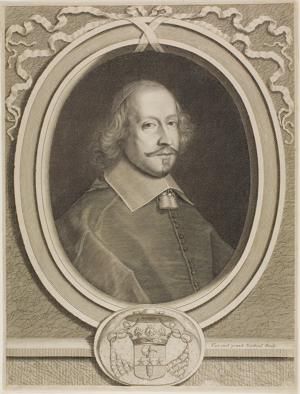 Kardinál Mazarin od Robert Nanteuil
