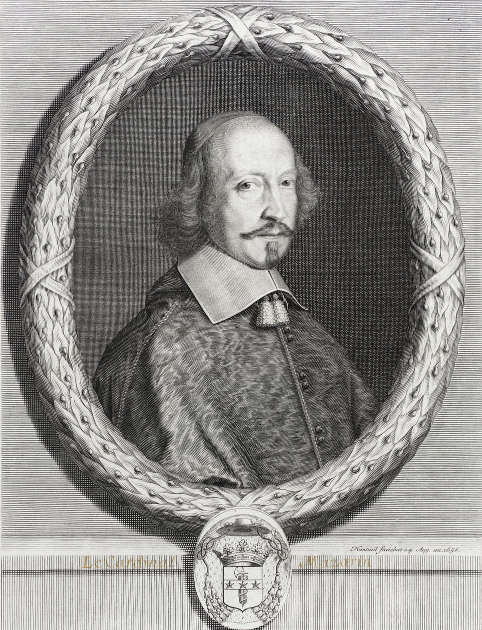 Kardinál Mazarin od Robert Nanteuil