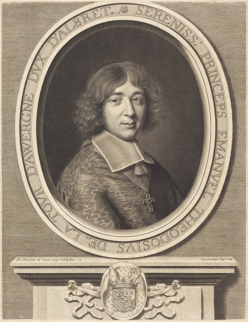 Kardinál de Bouillon od Robert Nanteuil
