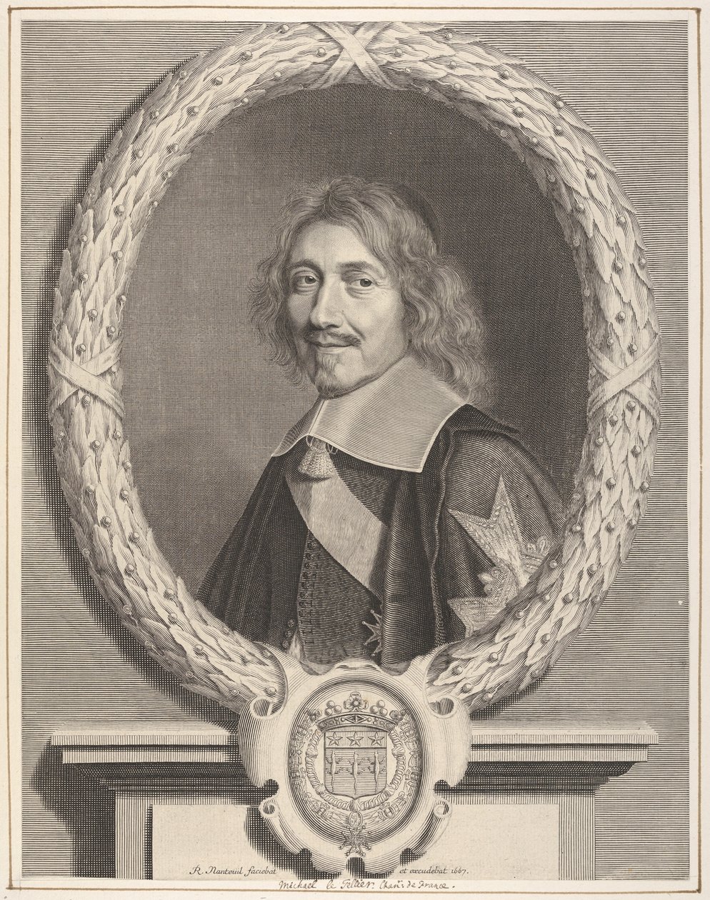 Kancléř Le Tellier, 17. století. od Robert Nanteuil