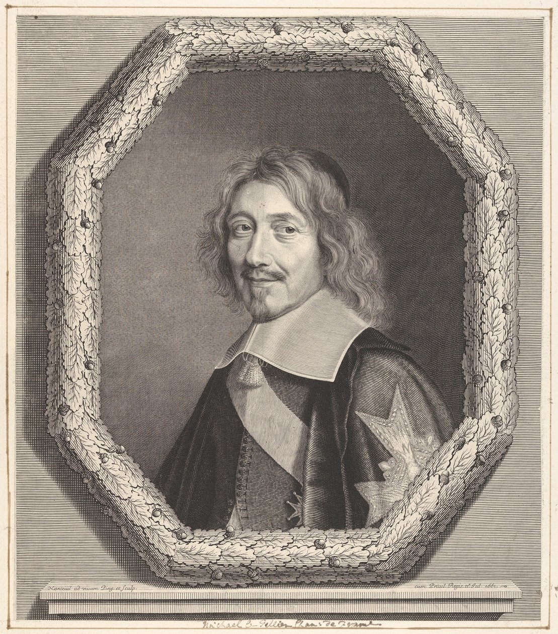 Kancléř Michel IV Le Tellier od Robert Nanteuil
