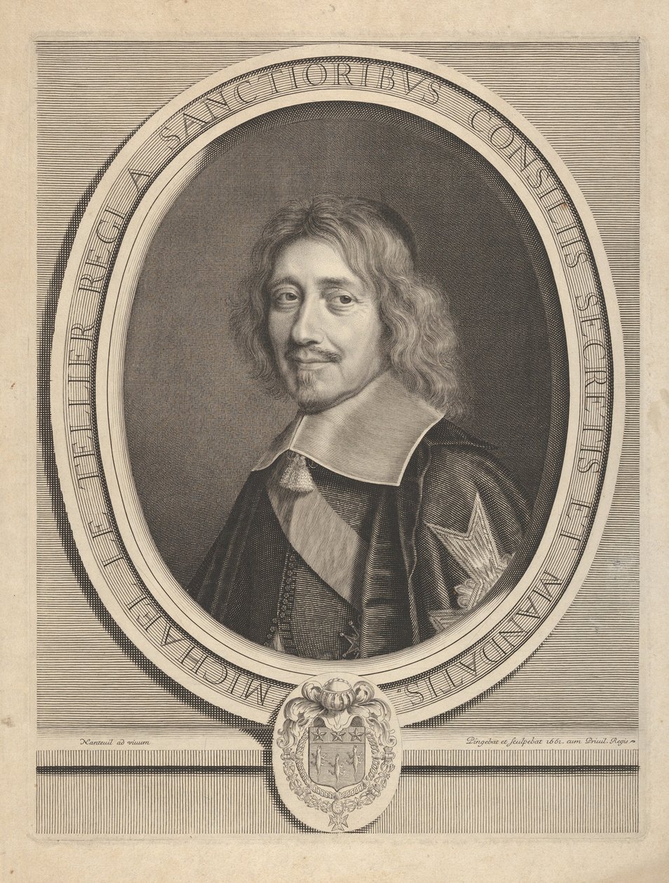 Kancléř Michel IV Le Tellier od Robert Nanteuil