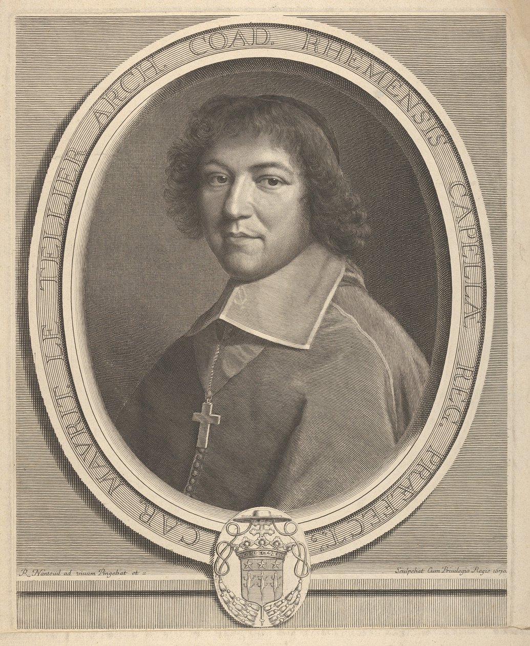 Charles-Maurice Le Tellier, 1670. od Robert Nanteuil