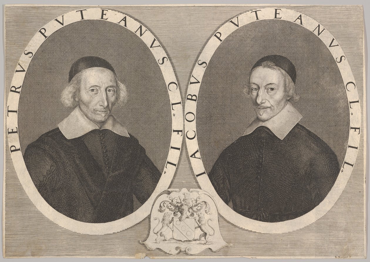 Dvojportrét Pierra a Jacquese Dupuyových, ca. 1648-49. od Robert Nanteuil