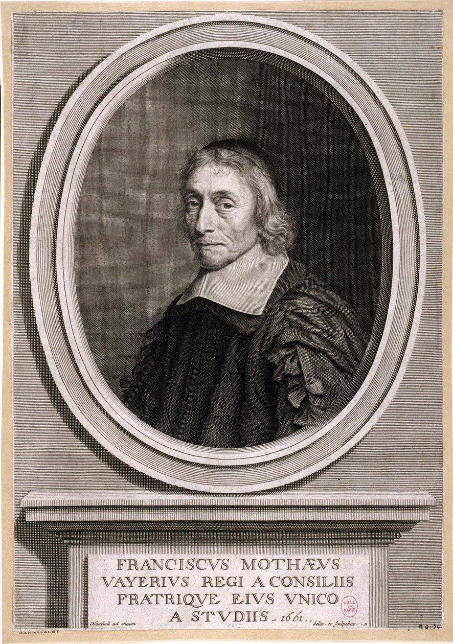 François de la Mothe-Levayer. 1661. od Robert Nanteuil