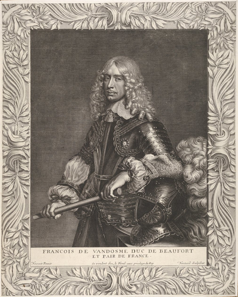 François de Vendôme, vévoda z Beaufortu, ca. 1649. od Robert Nanteuil