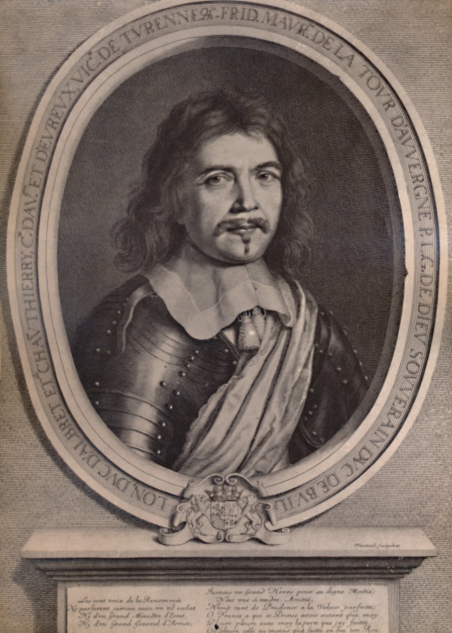 Frederic Maurice de la Tour dAuvergne, vévoda z Bouillonu, francouzský voják, 17. století 1894 od Robert Nanteuil