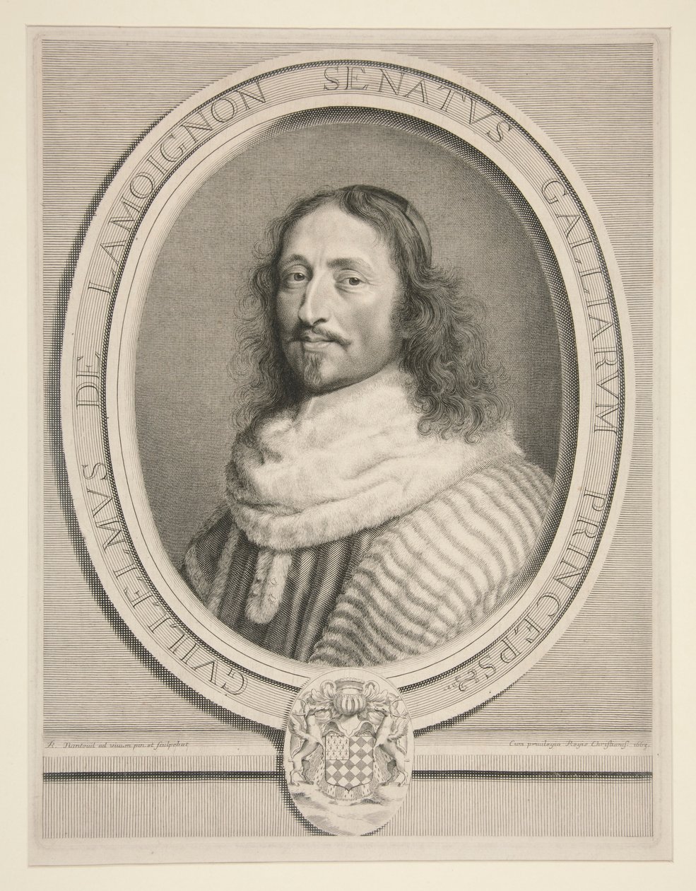 Guillaume de Lamoignon, markýz z Baville od Robert Nanteuil