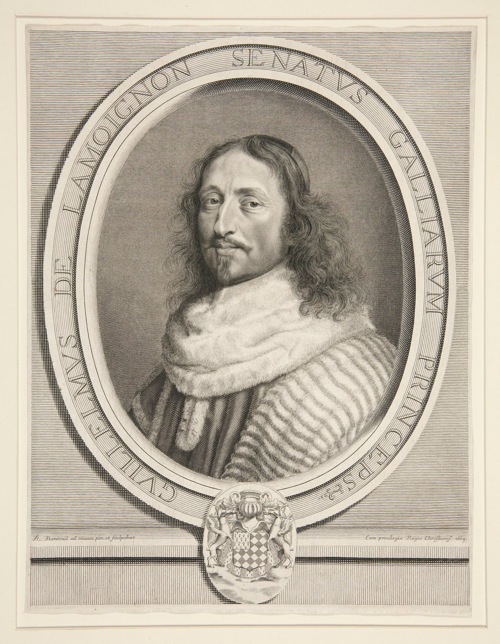 Guillaume de Lamoignon, první předseda parlamentu Paříže (první předseda parlamentu Paříže) od Robert Nanteuil
