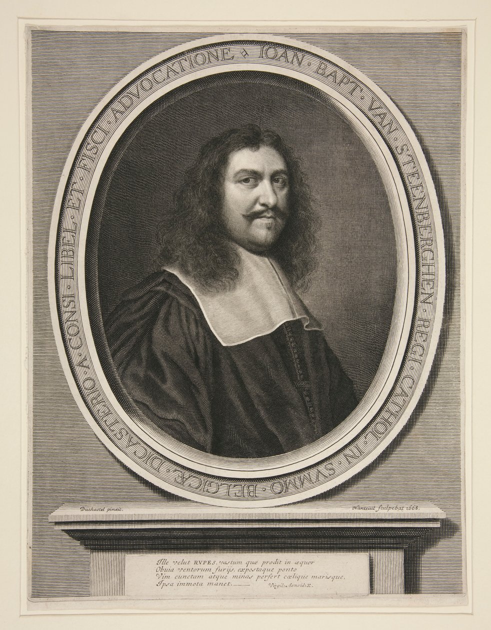 Jean Baptiste van Steenberghen, Conseiller du Roi au Conseil de Flandre (poradce krále v Radě Flander) od Robert Nanteuil