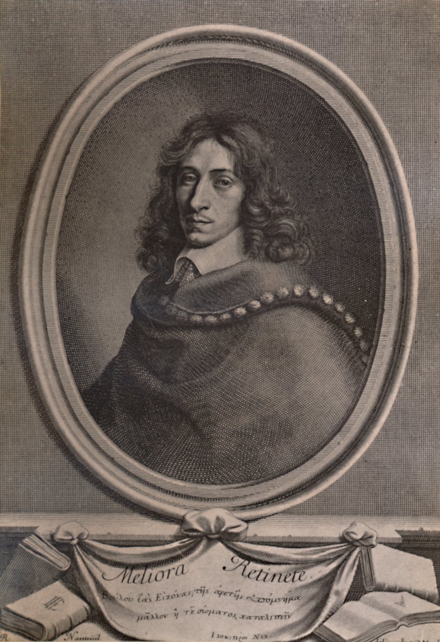 John Evelyn, anglický spisovatel, zahradník a deník, c1650 1894 od Robert Nanteuil