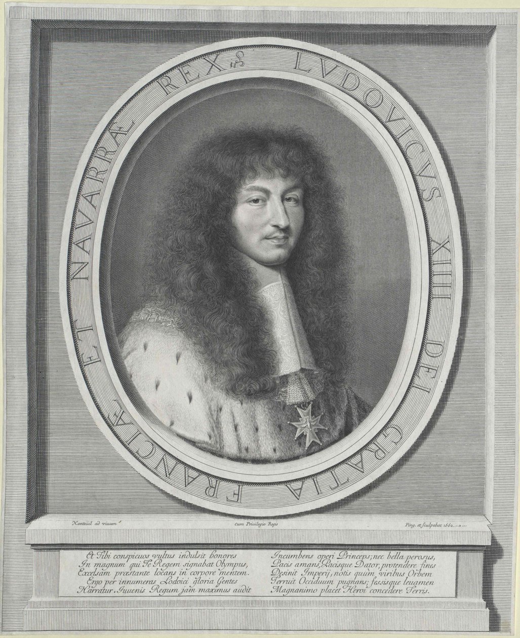 Francouzský král Ludvík XIV. od Robert Nanteuil